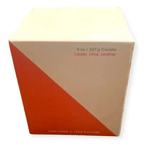 Junk Food Lyric Culture 8 Oz Candle Cedar Lime Leather Addicted to Love